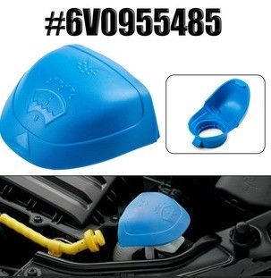 6V0955485 青いプラスチック 車のフロントガラス ワイパー 洗濯機 液体貯水槽 タンクカバー オードイ VW スコダ